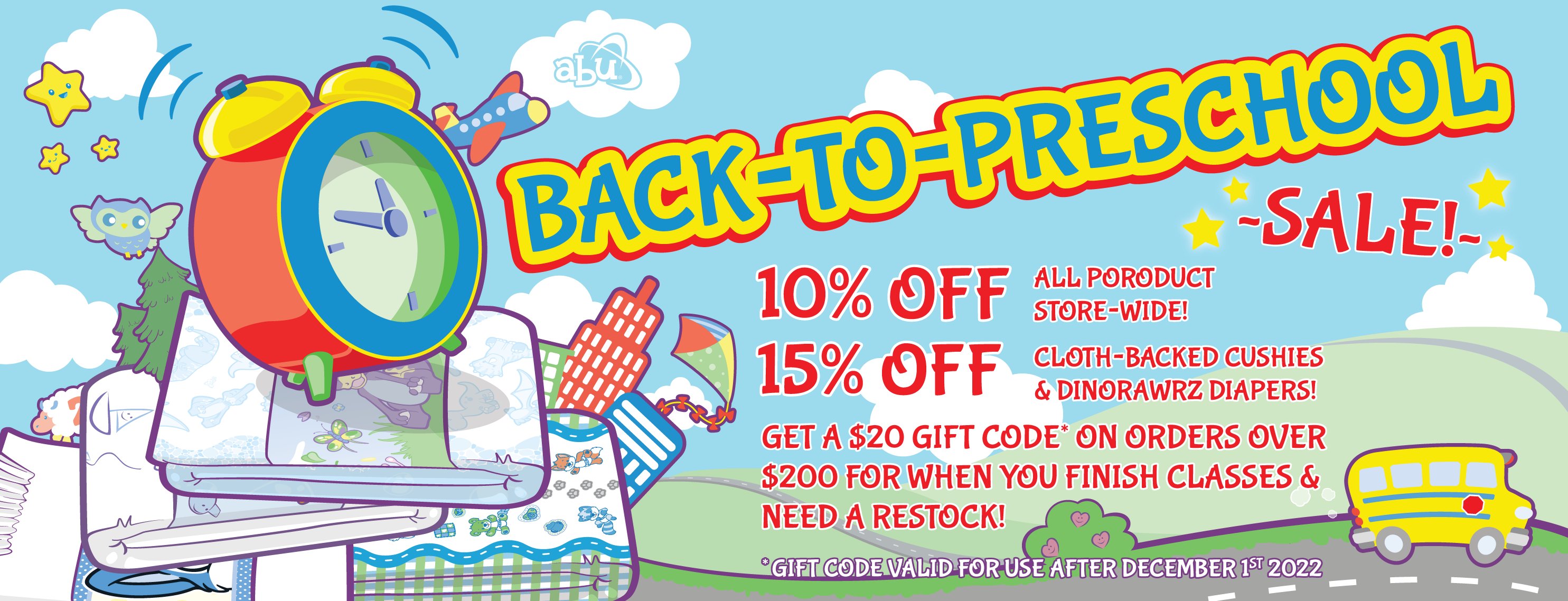 ABU "Back-To-PreSchool" Sale!